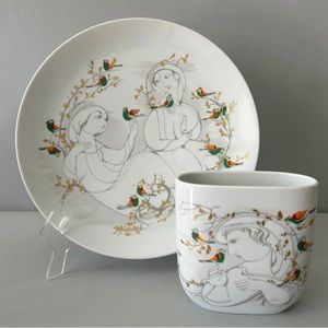 RARE Bjorn Wiinblad Signed Rosenthal Germany